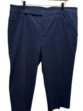 Chaps Navy Blue Capri Pants Size 18